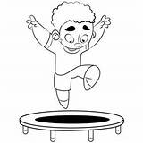 Jumping Boy Coloring Pages For Kids  Download Printable sketch template