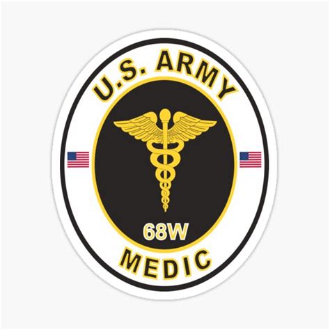 "68w combat medic , US Army" Sticker for Sale by anti-guns | Redbubble