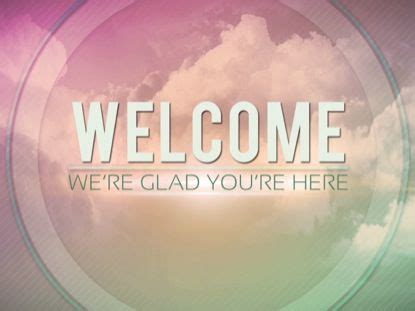 Welcome Powerpoint Backgrounds Religious