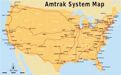 The Amtrak System Map : Mapporn - Amtrak Florida Route Map - Printable Maps