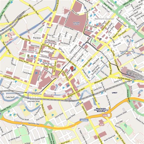 Manchester Map Tourist Attractions - ToursMaps.com