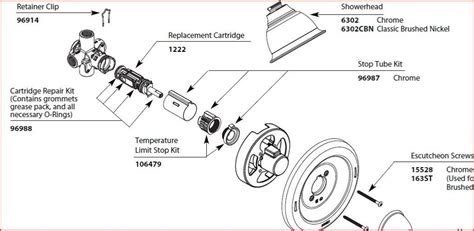 Moen Shower Valve Parts Diagram