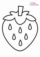 Strawberries Coloring Page For Kids  FirstCry Parenting sketch template