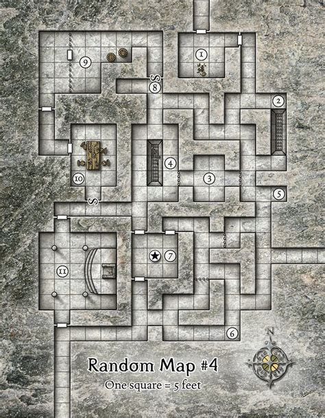 Greyhawk Dungeon Tiles, Dungeon Maps, Floorplan, Pathfinder Maps, Underground Map, Map Layout ...