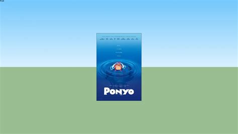 Ponyo - English One Sheet Movie Poster 27X40 Double Sided (unframed ...