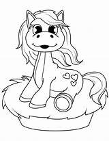 Printable Lovely Horse Coloring Page  Free Pages sketch template