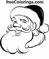 Santas Beard Face – Coloring Pages And Books In PDF sketch template
