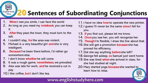 https://englishstudyhere.com/conjunctions/20-sentences-of-subordinating-conjunctions ...