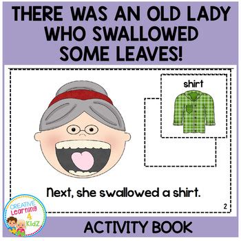 There Was an Old Lady Who Swallowed Some Leaves! Cut & Paste Book