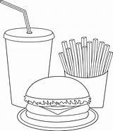 Free Printable Junk Food Coloring Pages  For Kids sketch template