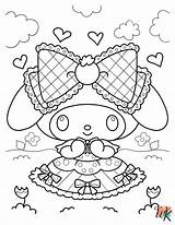 24 My Melody Coloring Pages For Kids  PagesWK sketch template