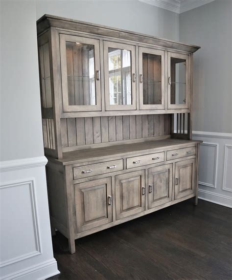 This handmade hutch is built from solid hard maple and stained in our Prado color. We added some ...
