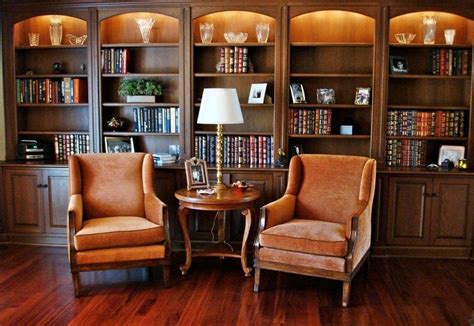 Pin by Evelyn Fraser on Traditional Man Cave Ideas | Home library design, Tiny living rooms ...