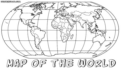 Printable World Map For Kids To Color
