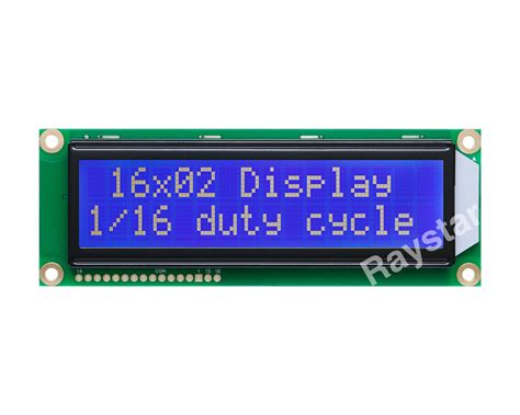 LCD 2x16 Character, RC1602E Character LCD Datasheet - Raystar