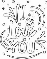 i Love you  Motivational Quotes coloring Page Book Design sketch template