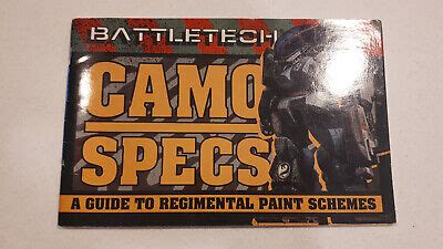 BATTLETECH CAMO SPECS Guide to Regimental Paint Schemes Booklet FASA 1632 $29.10 - PicClick