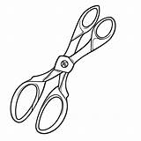 Scissors Coloring Page sketch template