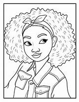 African American Girl Coloring Pages By True Source  TPT sketch template