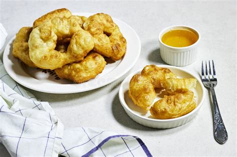 Traditional Algerian Fried Baked Donuts or Pancake Named Sfenj with ...