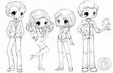 Cute Chibi Coloring Pages  sketch template