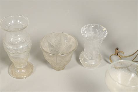 Images for 3238859. DONATE TO CHARITY - SET OF THREE LARGE GLASS GOBLETS & OTHER GLASSWARE ...