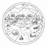 North pole coloring Page – Coloring Corner sketch template
