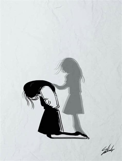 Sad Drawings, Dark Art Drawings, Art Drawings Simple, Art Drawings ...