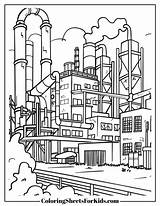 Factory Coloring Pages Printable PDFs  Sheets For Kids sketch template