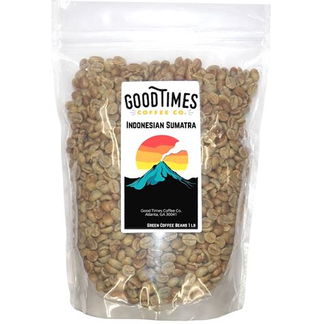 Indonesian Sumatra Green Unroasted Coffee Beans (1 Pound) – Good Times Coffee Company