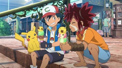 two young people sitting on steps with pokemon pikachu and other ...