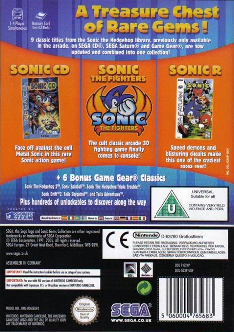 Sonic Gems Collection for GameCube - Sales, Wiki, Release Dates, Review, Cheats, Walkthrough