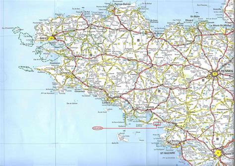 Carte de Bretagne du Sud » Vacances - Arts- Guides Voyages