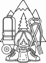 Free Printable hiking coloring pages 50089243 Vector Art At Vecteezy sketch template