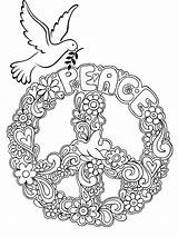 Peace Sign coloring Pages sketch template
