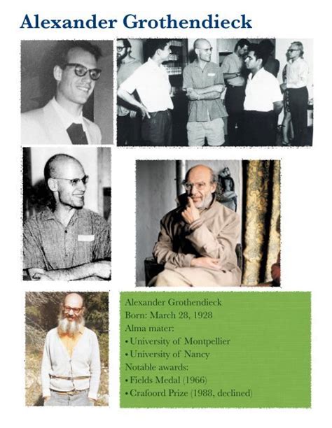 Alexander Grothendieck Poster