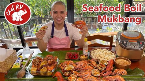 SEAFOOD BOIL MUKBANG - YouTube