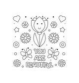 You Are Great coloring Page Royalty Free Vector Image sketch template