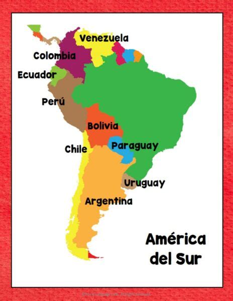 Spanish Speaking Countries And Capitals Map