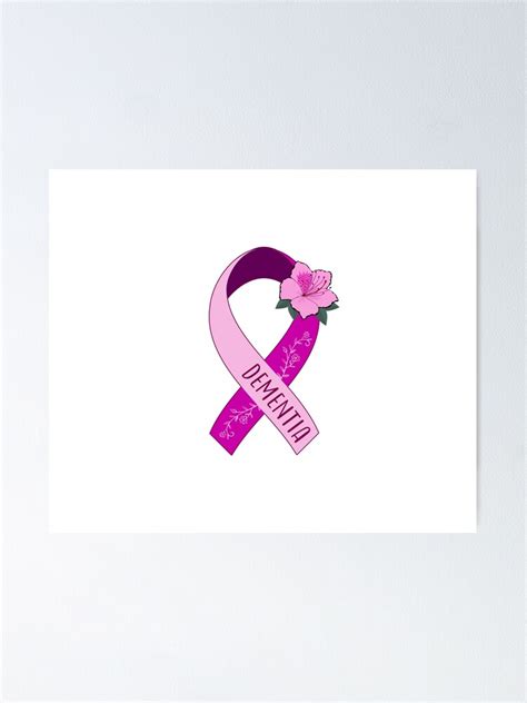 "Dementia Awareness, Dementia Ribbon" Poster for Sale by AnsDesigns ...