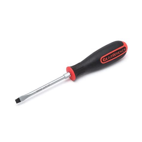 Husky 1/4 in. x 6 in. Slotted Screwdriver-221006440 - The Home Depot