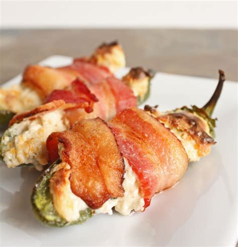Bacon Wrapped Stuffed Jalapenos - making tomorrow. Low Carb Appetizers, Appetizer Snacks ...
