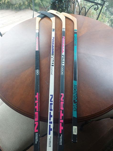 Titan TPM 3020 & 2020 & Sher-Wood 19K x4 JR Wood Right Handed Hockey Sticks | eBay