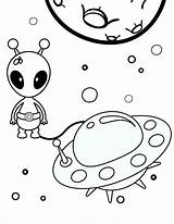 Alien Coloring Pages sketch template