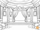 Theatre Coloring Page For Adults  Free Printable sketch template