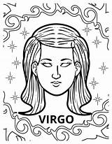 Virgo Coloring Pages Zodiac Sign Fun For All Ages sketch template