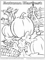 Harvest Coloring Pages For Kids sketch template