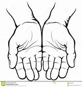 Draw Hand Open Palm Finished How To Hands Drawing Images sketch template
