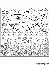 Free Printable Shark Coloring Pages For Kids  GBcoloring sketch template