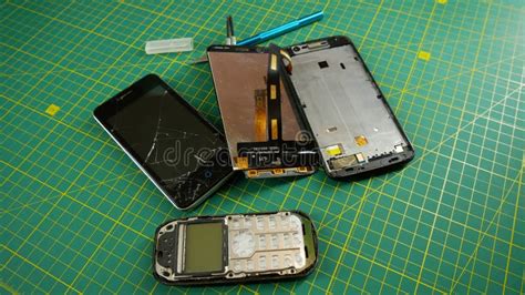 Mobile Phone Repair. Touchscreen Replacement Stock Image - Image of clipping, cracked: 180488513